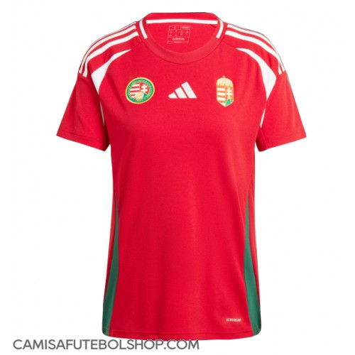 Camisa de time de futebol Hungria Replicas 1º Equipamento Feminina Europeu 2024 Manga Curta